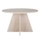 Τραπέζι Virela  χρώμα travertine Ø120x75εκ.