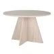 Τραπέζι Virela  χρώμα travertine Ø120x75εκ.
