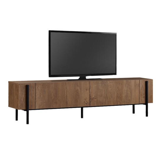 Έπιπλο τηλεόρασης Nexus  χρώμα καρυδί 180x30x45,5εκ.