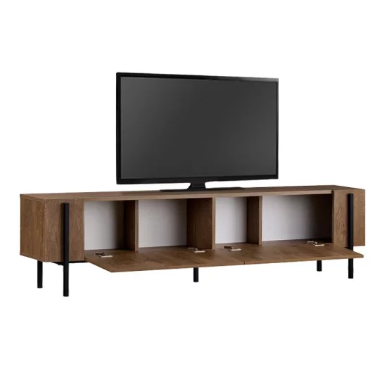 Έπιπλο τηλεόρασης Nexus  χρώμα καρυδί 180x30x45,5εκ.