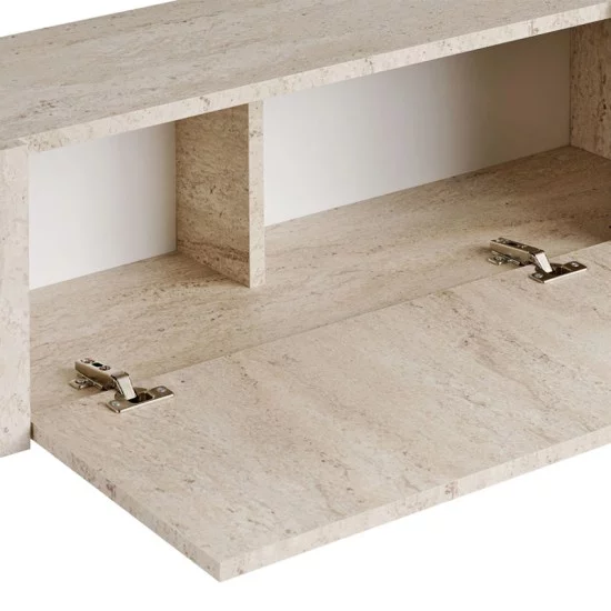 Έπιπλο τηλεόρασης Nexus  χρώμα travertine - χρυσό 180x30x45,5εκ.