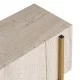 Έπιπλο τηλεόρασης Nexus  χρώμα travertine - χρυσό 180x30x45,5εκ.