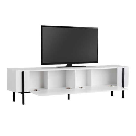 Έπιπλο τηλεόρασης Nexus  χρώμα λευκό 180x30x45,5εκ.