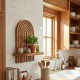 Ραφιέρα τοίχου Artwill  Mdf χρώμα oak 26x13x35εκ.