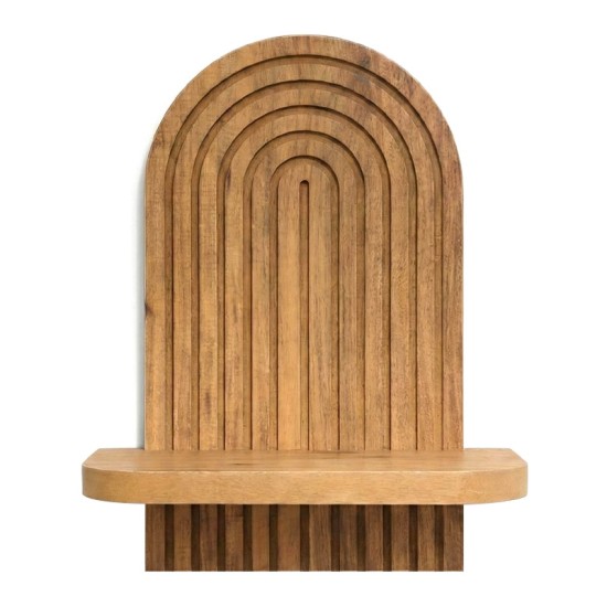 Ραφιέρα τοίχου Artwill  Mdf χρώμα oak 26x13x35εκ.