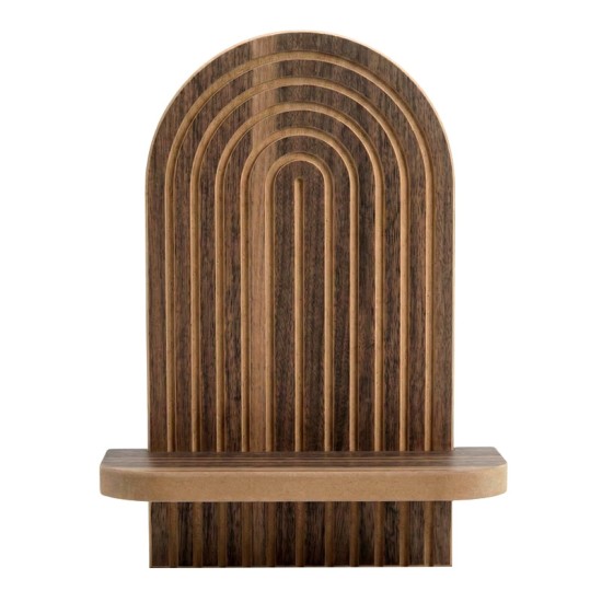 Ραφιέρα τοίχου Artwill  Mdf χρώμα wenge 26x13x35εκ.