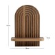 Ραφιέρα τοίχου Artwill  Mdf χρώμα wenge 26x13x35εκ.