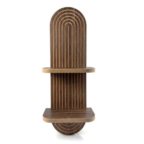 Ραφιέρα τοίχου Artwill  Mdf χρώμα wenge 26x13x70εκ.