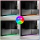 Έπιπλο τηλεόρασης Arlen  με Led Rgb χρώμα ανθρακί 180x32x50εκ.