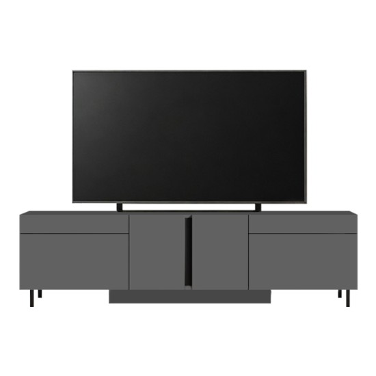 Έπιπλο τηλεόρασης Arlen  με Led Rgb χρώμα ανθρακί 180x32x50εκ.