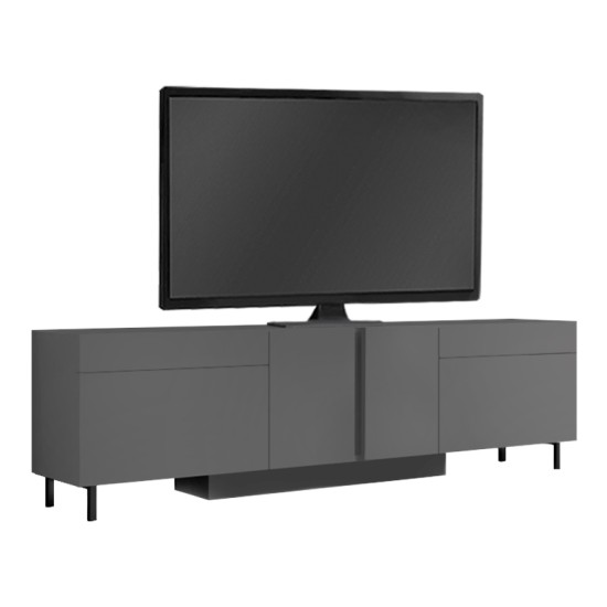 Έπιπλο τηλεόρασης Arlen  με Led Rgb χρώμα ανθρακί 180x32x50εκ.