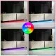 Έπιπλο τηλεόρασης Arlen  με Led Rgb χρώμα travertine 180x32x50εκ.