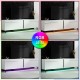 Έπιπλο τηλεόρασης Arlen  με Led Rgb χρώμα λευκό 180x32x50εκ.