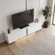 Έπιπλο τηλεόρασης Arlen  με Led Rgb χρώμα λευκό 180x32x50εκ.