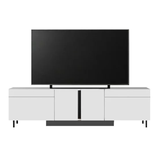 Έπιπλο τηλεόρασης Arlen  με Led Rgb χρώμα λευκό 180x32x50εκ.
