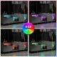 Έπιπλο τηλεόρασης Norm  με Led Rgb χρώμα ανθρακί - χρυσό 180x32x55εκ.