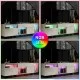 Έπιπλο τηλεόρασης Norm  με Led Rgb χρώμα travertine - χρυσό 180x32x55εκ.