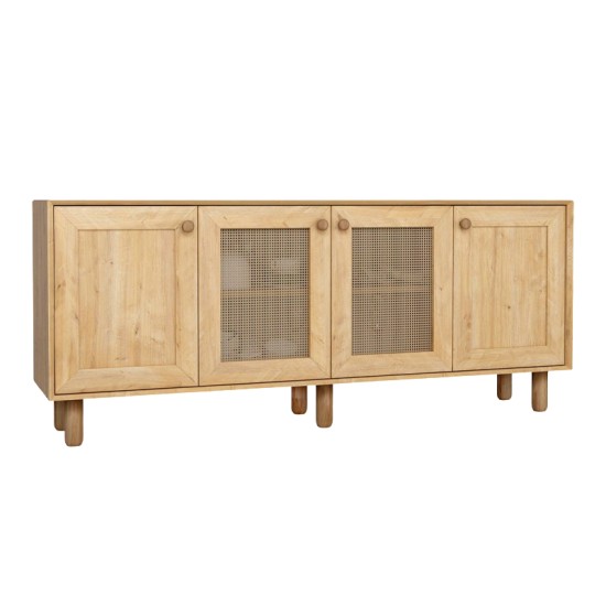 Μπουφές Bohemian  χρώμα φυσικό οξιάς 180x40x75εκ.