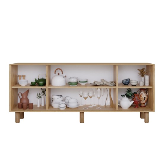 Μπουφές Bohemian  χρώμα φυσικό οξιάς 180x40x75εκ.