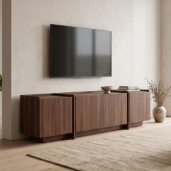 Έπιπλο τηλεόρασης Dorma  χρώμα καρυδί 180x35x46,2εκ.