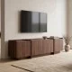 Έπιπλο τηλεόρασης Dorma  χρώμα καρυδί 180x35x46,2εκ.
