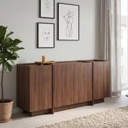 Μπουφές Dorma  χρώμα καρυδί 180x45x80,2εκ.