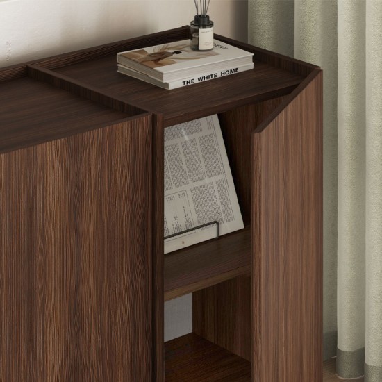 Μπουφές Dorma  χρώμα καρυδί 180x45x80,2εκ.