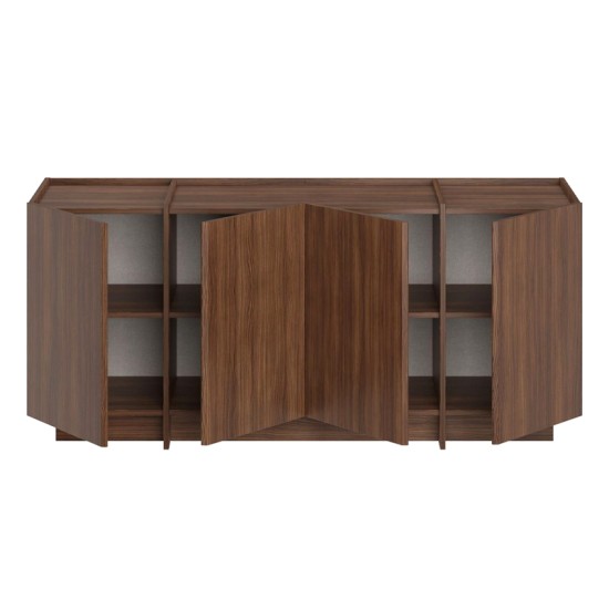 Μπουφές Dorma  χρώμα καρυδί 180x45x80,2εκ.