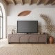 Έπιπλο τηλεόρασης Aurelia  χρώμα μόκα 180x32x45εκ.
