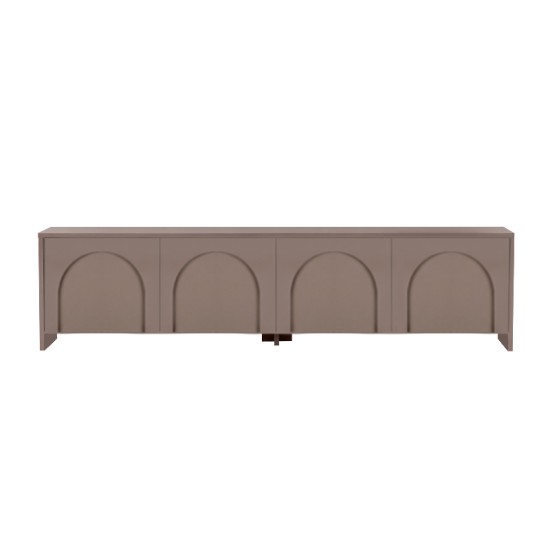 Έπιπλο τηλεόρασης Aurelia  χρώμα μόκα 180x32x45εκ.