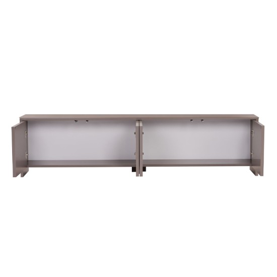 Έπιπλο τηλεόρασης Aurelia  χρώμα μόκα 180x32x45εκ.