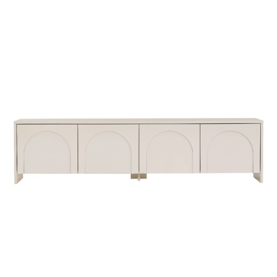 Έπιπλο τηλεόρασης Aurelia  χρώμα κρεμ 180x32x45εκ.