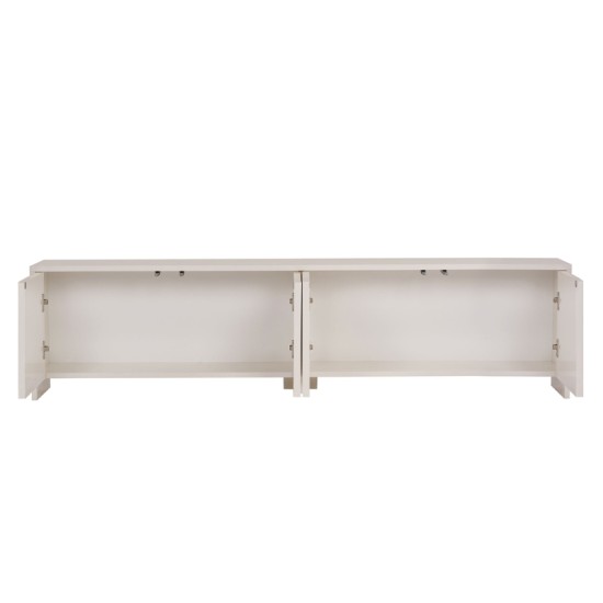 Έπιπλο τηλεόρασης Aurelia  χρώμα κρεμ 180x32x45εκ.