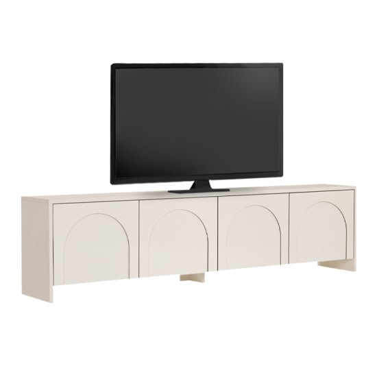Έπιπλο τηλεόρασης Aurelia  χρώμα κρεμ 180x32x45εκ.