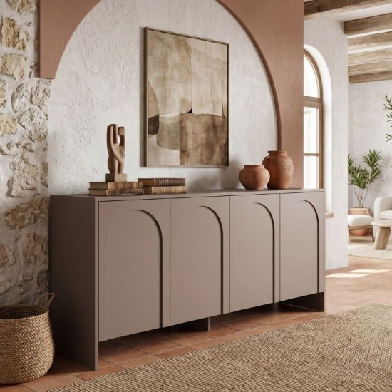 Μπουφές Aurelia  χρώμα μόκα 180x45x80εκ.