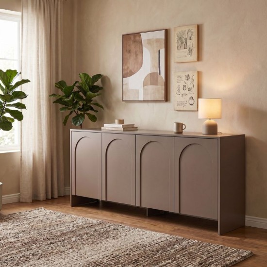 Μπουφές Aurelia  χρώμα μόκα 180x45x80εκ.