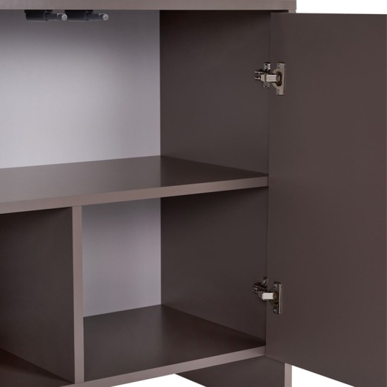 Μπουφές Aurelia  χρώμα μόκα 180x45x80εκ.