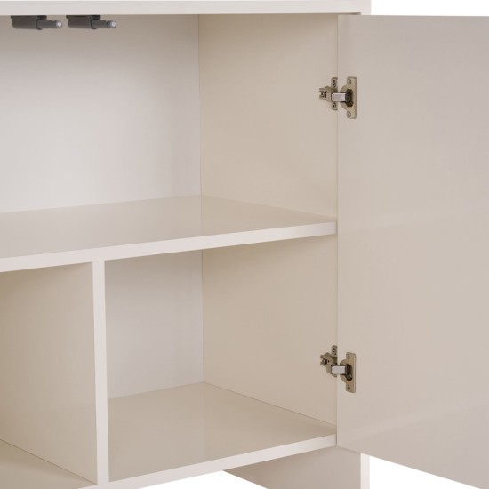 Μπουφές Aurelia  χρώμα κρεμ 180x45x80εκ.