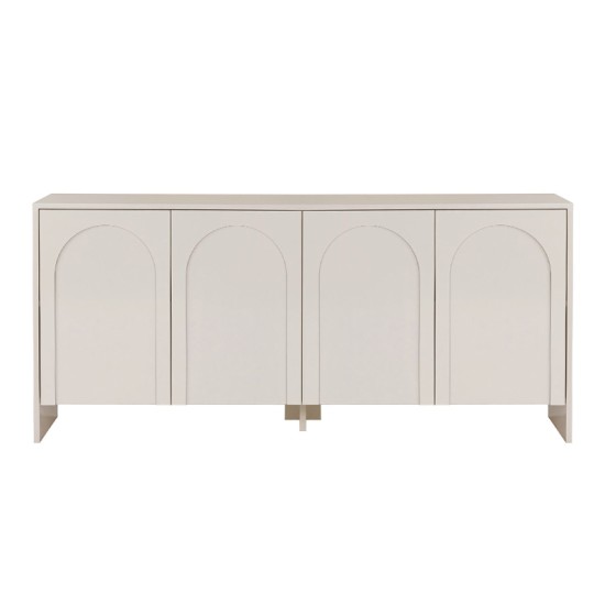 Μπουφές Aurelia  χρώμα κρεμ 180x45x80εκ.