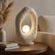 Φωτιστικό επιτραπέζιο Zoga  G9 fiberglass μονόφωτο χρώμα εκρού 30x17x50εκ.