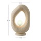 Φωτιστικό επιτραπέζιο Zoga  G9 fiberglass μονόφωτο χρώμα εκρού 30x17x50εκ.