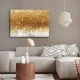 Πίνακας σε καμβά "Golden Birds"  ψηφιακής εκτύπωσης 100x70x3εκ.