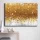 Πίνακας σε καμβά "Golden Birds"  ψηφιακής εκτύπωσης 100x70x3εκ.
