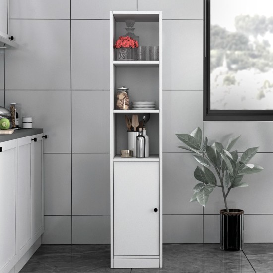 Ντουλάπι κουζίνας - μπάνιου Felix Flat Megapap χρώμα λευκό 33,6x40x166,8εκ. - 0234634