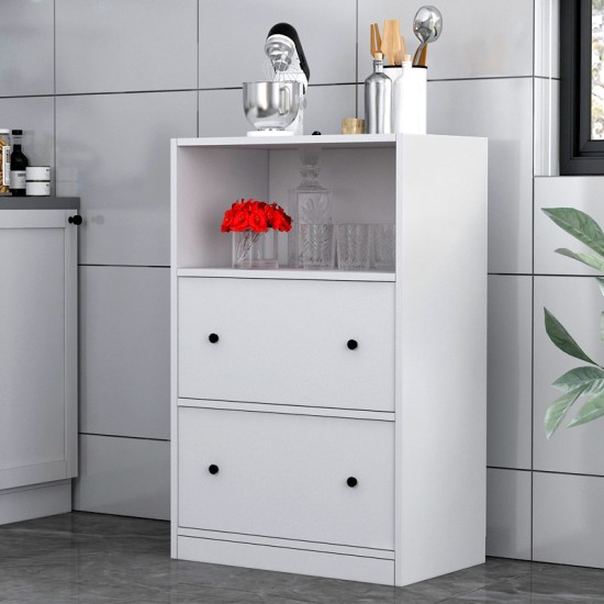Ντουλάπι κουζίνας - μπάνιου Felix Flat Megapap χρώμα λευκό 65,4x40x103,2εκ. - 0234638