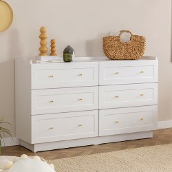 Συρταριέρα Henry  χρώμα λευκό 140x40x75εκ. Συρταριέρα Henry  χρώμα λευκό 140x40x75εκ.