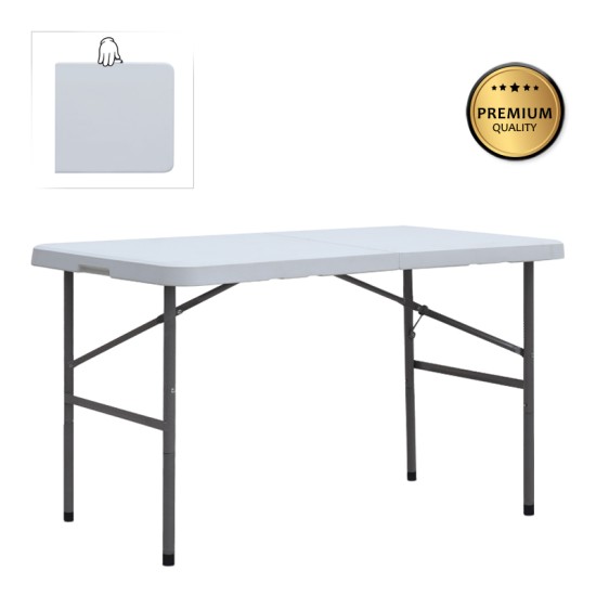 Τραπέζι catering - συνεδρίου Capri  πτυσσόμενο - βαλίτσα χρώμα λευκό του πάγου 120x60x74εκ.