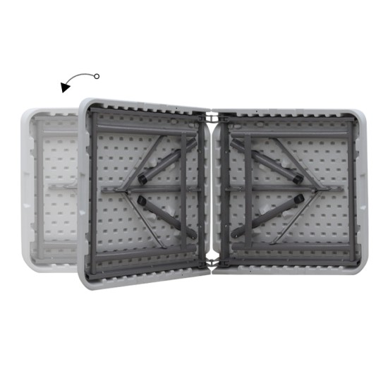 Τραπέζι catering - συνεδρίου Capri  πτυσσόμενο - βαλίτσα χρώμα λευκό του πάγου 120x60x74εκ.