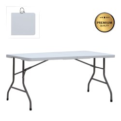 Τραπέζι catering - συνεδρίου Capri  πτυσσόμενο - βαλίτσα χρώμα λευκό του πάγου 152x70x74εκ.