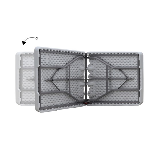 Τραπέζι catering - συνεδρίου Capri  πτυσσόμενο - βαλίτσα χρώμα λευκό του πάγου 183x76x74εκ.